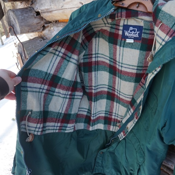 Woolrich vintage plaid wool lined hooded parka - Picture 6 of 8